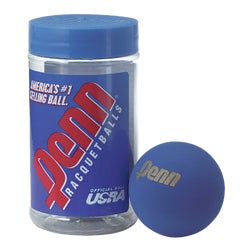 Item 845299, Ultra blue racquetballs. Bright blue color for added on-court visibility.