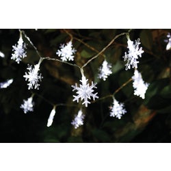 Item 900254, LED (light emitting diode) snowflake string light set.