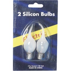 Item 905391, Clear silicone tipped replacement light bulbs.