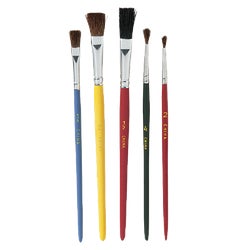 Item 970239, Ideal brush set for art, hobby, craft, school, and ceramics.