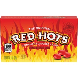 Item 970338, Hot cinnamon flavored candy. Fat free. Convenient snack-size box.