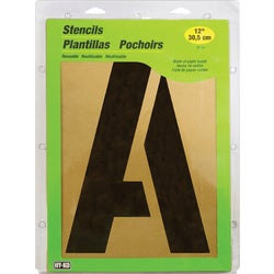 Item 970905, 12" stencils are made of paper board and are reusable.