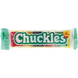 Item 971405, Chuckles jelly candy bar is a totally fat free candy.