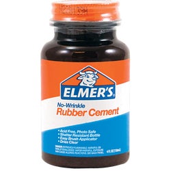 Item 971602, No-wrinkle rubber cement. Acid free and photo safe. Dries clear.