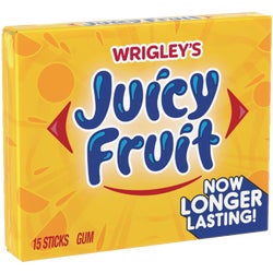 Item 972282, Plenty pack of Juicy Fruit, fruity flavor chewing gum.