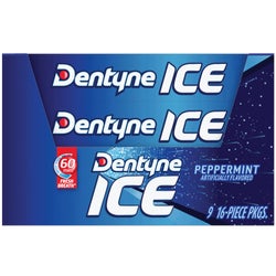 Item 972969, Sugarless Ice peppermint flavor chewing gum.
