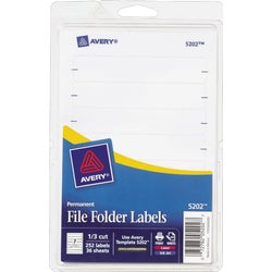 Item 974080, Filing labels ideal for use with laser or ink jet printers.