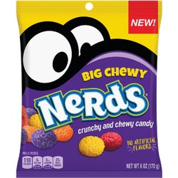 Item 988301, Crunchy and chewy Nerds candy. 6-ounce bag.