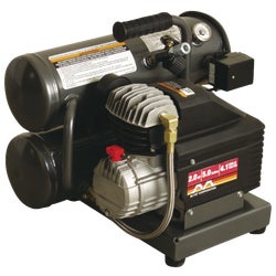 Item 992887, Rental tough twin stack air compressor, 2 HP, 120V single phase electric 